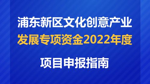 數字賦能，創意未來 解讀2022年度浦東新區文創專項資金項目申報指南